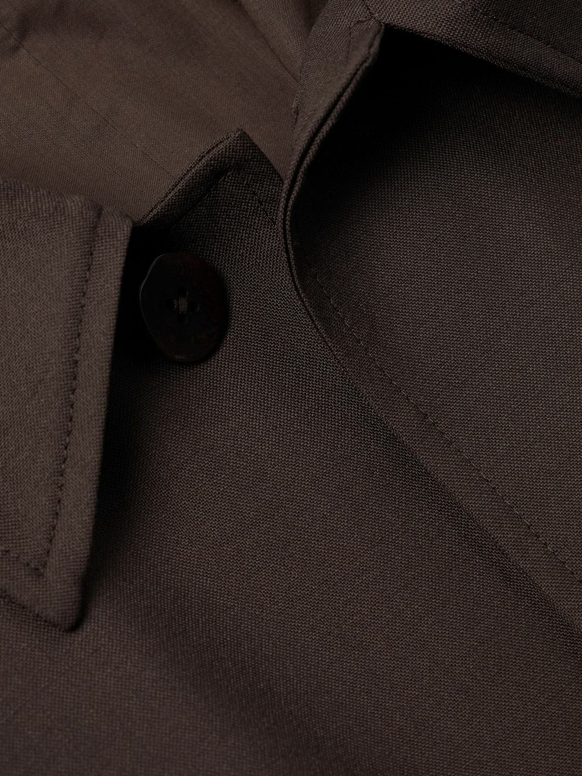 Stòffa - Wool-Canvas Coat - Brown