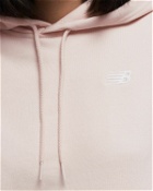 New Balance Sport Essentials French Terry Small Logo Hoodie Pink - Womens - Hoodies