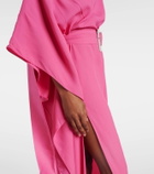 Taller Marmo Taylor belted crêpe cady kaftan