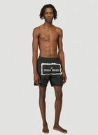 Stone Island - Logo Swim Shorts in Black