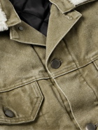 Acne Studios - Orsan Fleece-Trimmed Padded Cotton-Canvas Jacket - Green