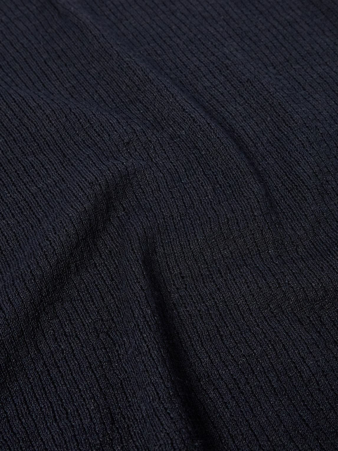 Barena - Pevaron Ribbed Linen and Cotton-Blend Polo Shirt - Blue
