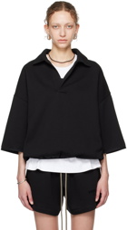 Fear of God ESSENTIALS Black Spread Collar Polo