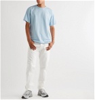 Adsum - Script Logo-Print Cotton-Jersey T-Shirt - Blue