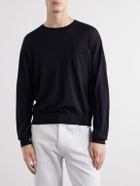 TOTEME - Merino Wool and Silk-Blend Sweater - Black