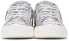 Giuseppe Zanotti Silver Iridescent Frankie Sneakers