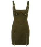 Dion Lee Buckled cotton-blend minidress