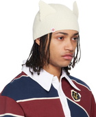 Charles Jeffrey LOVERBOY Off-White Ears Rib Beanie