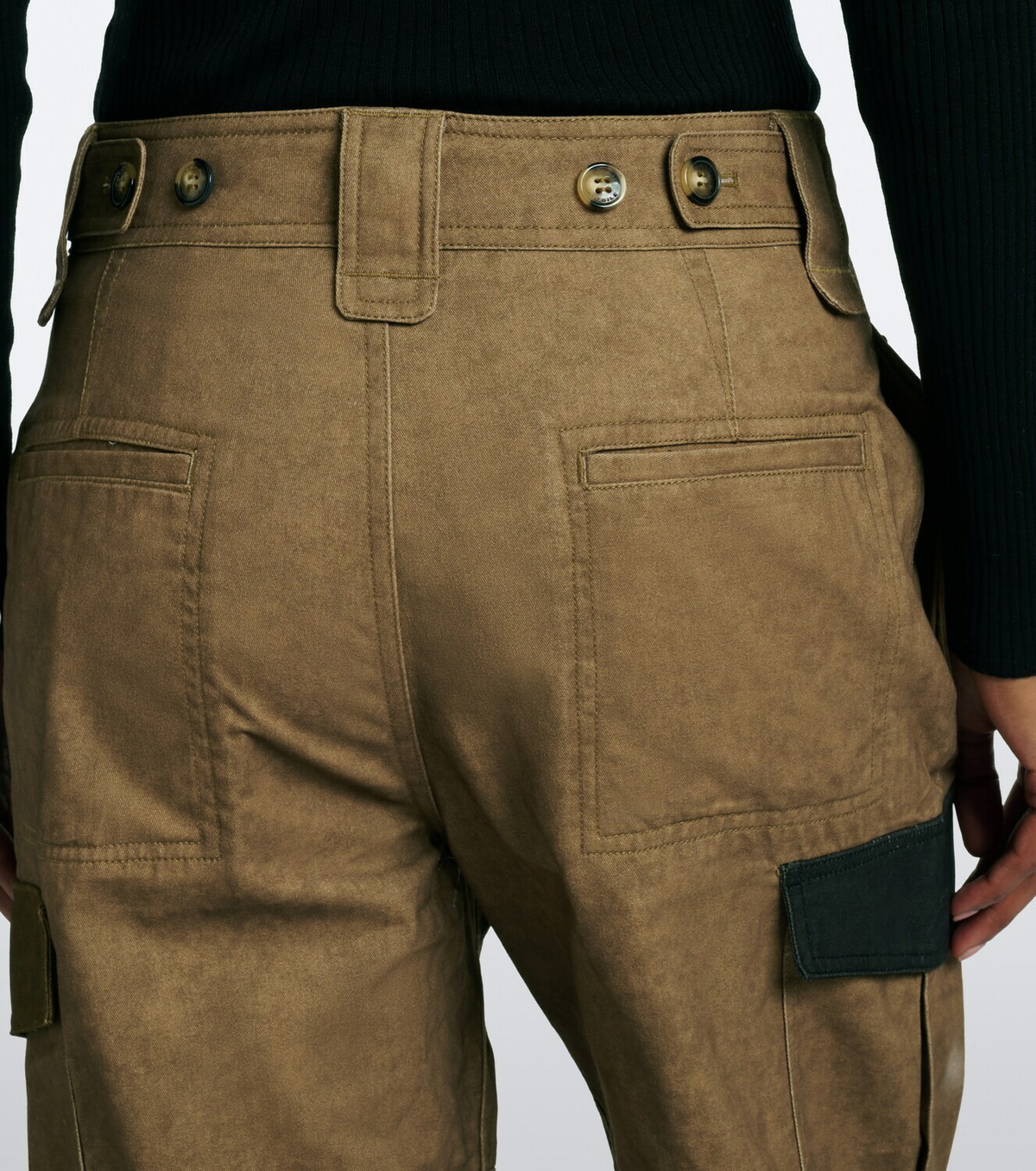 Marant Etoile Renzae patchwork cotton cargo pants