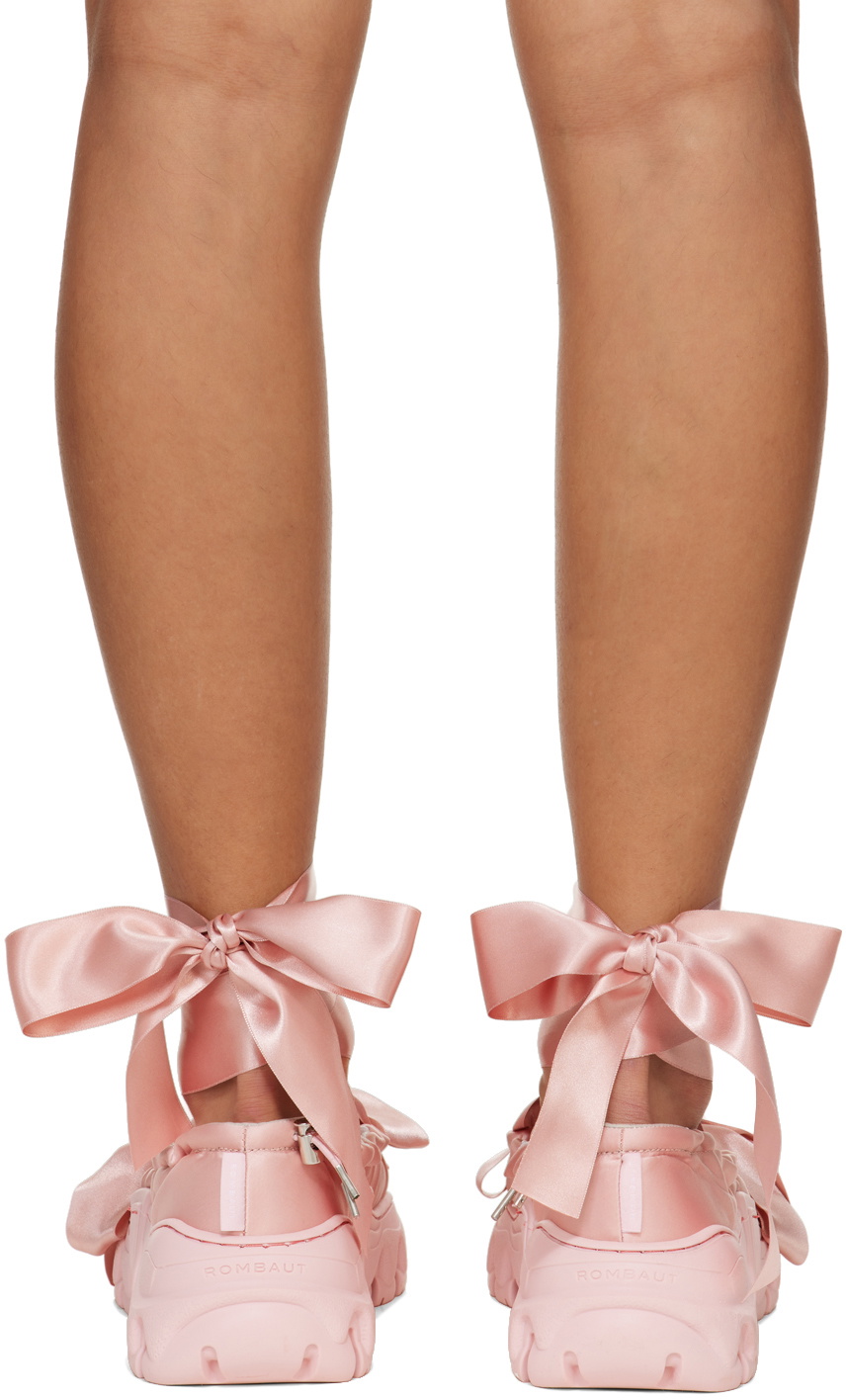 Rombaut Pink Boccaccio II Aura Bows Ballerina Flats