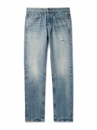 Rag & Bone - Slim-Fit Straight-Leg Distressed Jeans - Blue