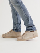 CHRISTIAN LOUBOUTIN - Louis Junior Spikes Cap-Toe Suede Sneakers - Neutrals