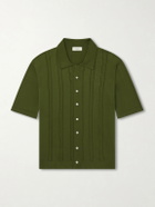 PIACENZA 1733 - Knitted Cotton Shirt - Green