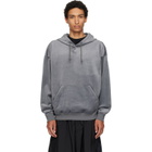 Y-3 Gray Velvet Corduroy Hoodie