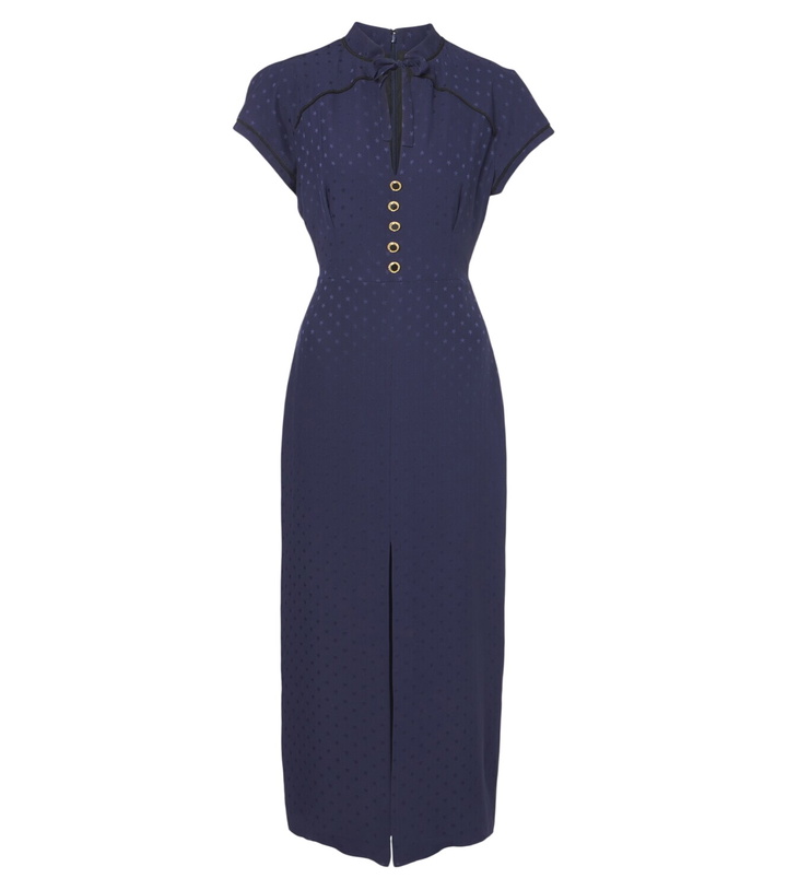 Photo: Alessandra Rich Silk jacquard midi dress