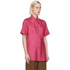Gucci Pink Silk Short Sleeve Shirt