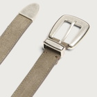 mfpen Men's Suede Riders Belt in Suede Taupe