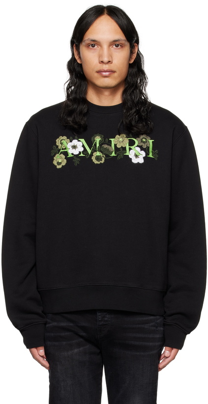 Photo: AMIRI Black Flower Sweatshirt