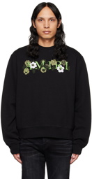 AMIRI Black Flower Sweatshirt