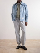 WTAPS - Wrecker Logo-Appliquéd Paint-Splattered Denim Jacket - Blue