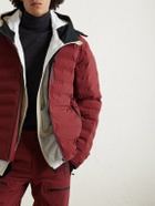 Aztech Mountain - Pyramid Quilted Hooded Ski Jacket - Burgundy