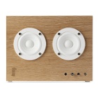 Transparent White Oak Wood Speaker