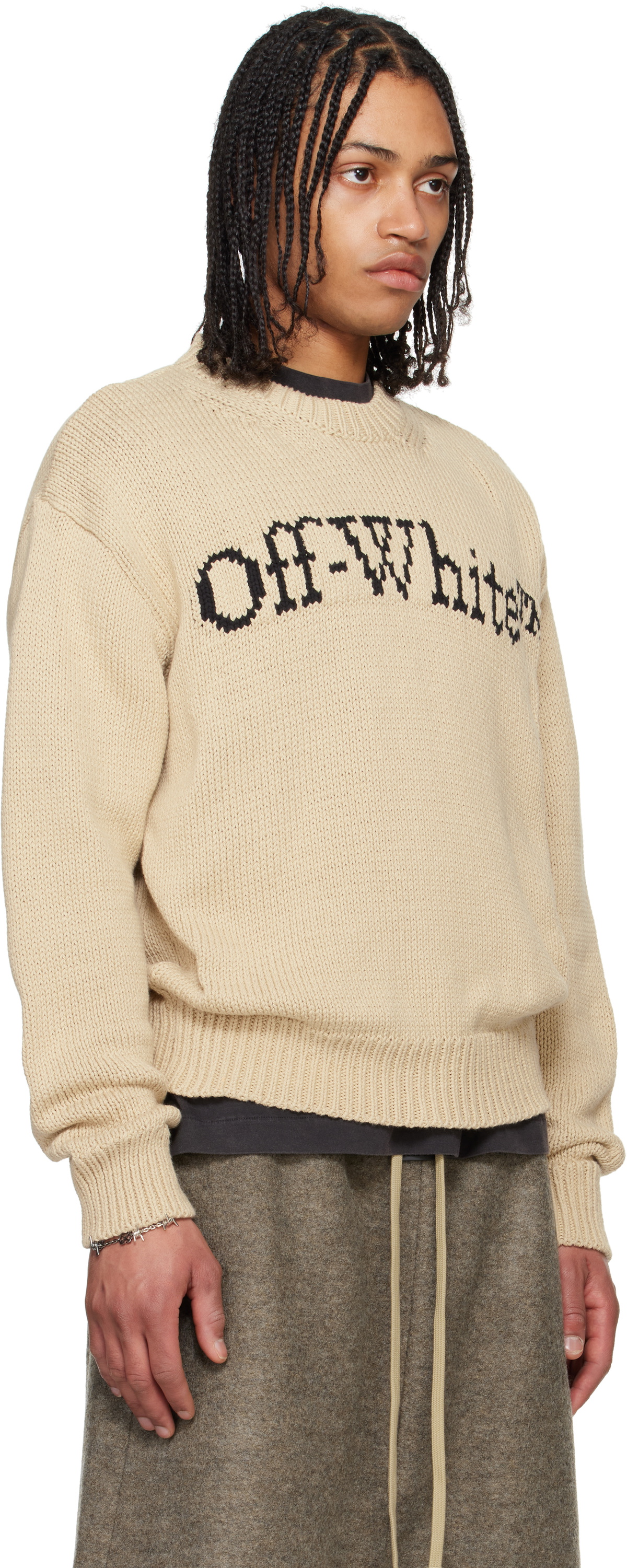 off-white ニット Off-White Off-White Big Bookish Knit Sweater Off-White