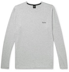 Hugo Boss - Mélange Stretch-Modal Jersey Pyjama T-Shirt - Gray