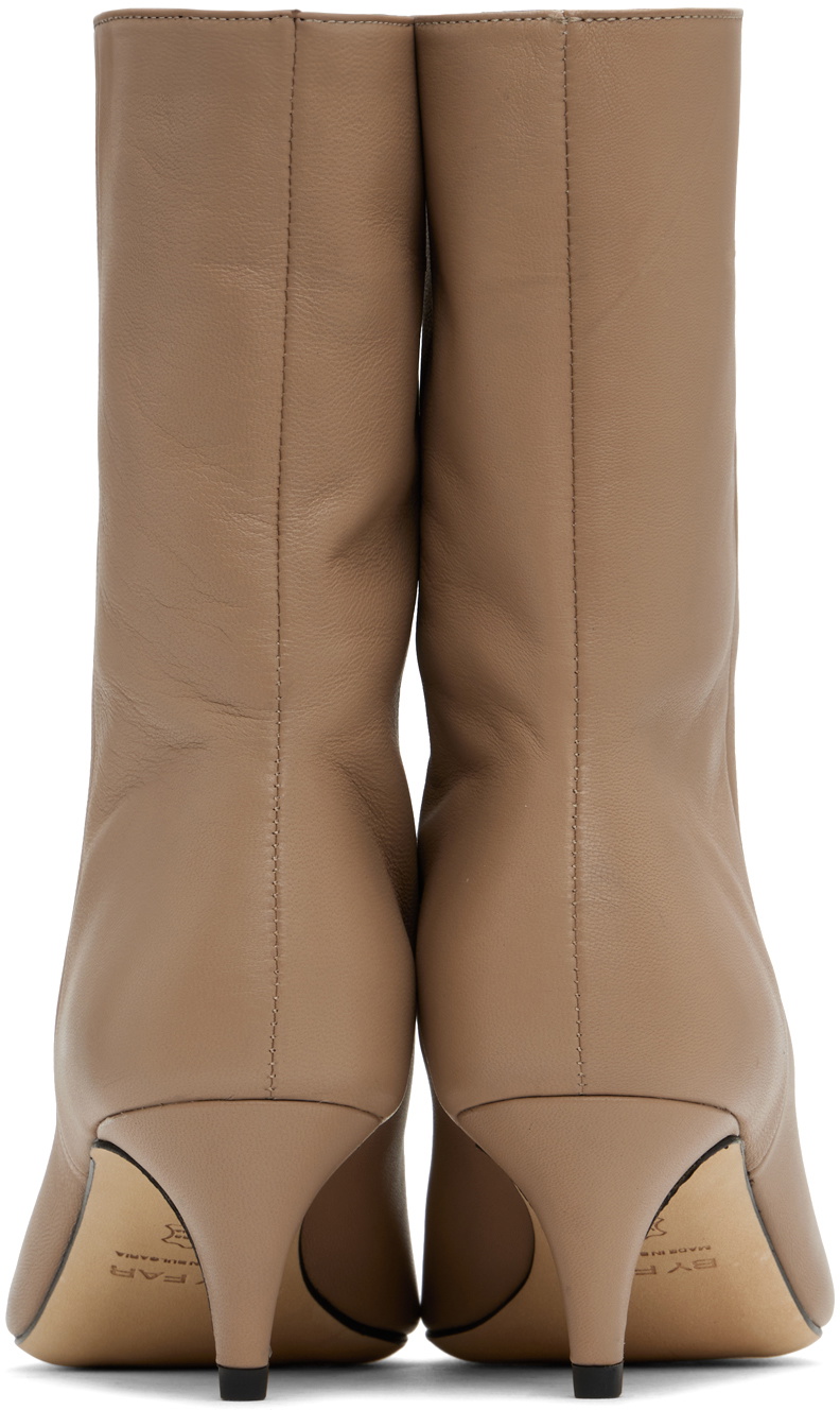 BY FAR Taupe Lysander Boots