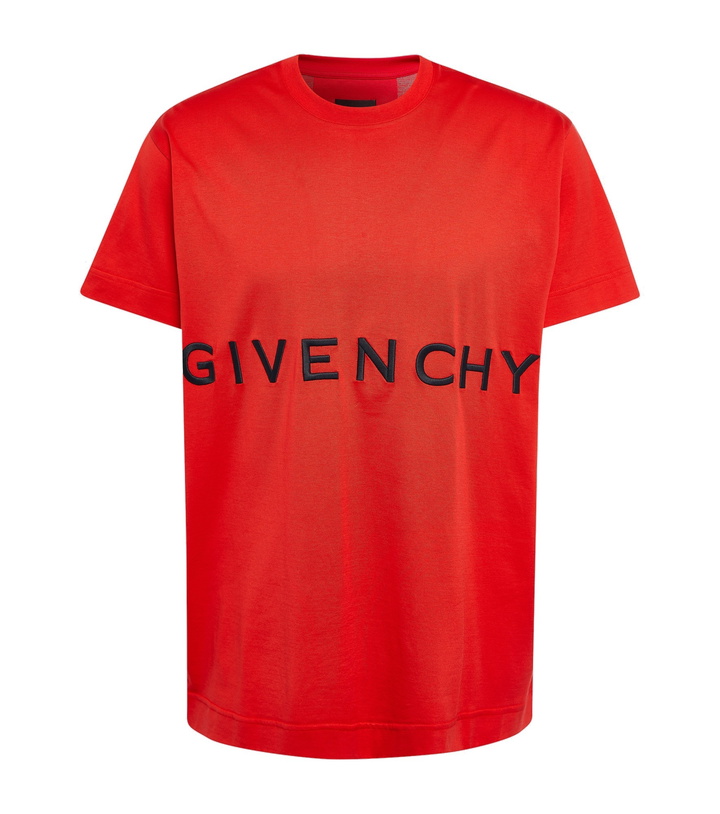 Photo: Givenchy - Logo oversized cotton jersey T-shirt