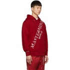 mastermind WORLD Red Faded Logo Hoodie
