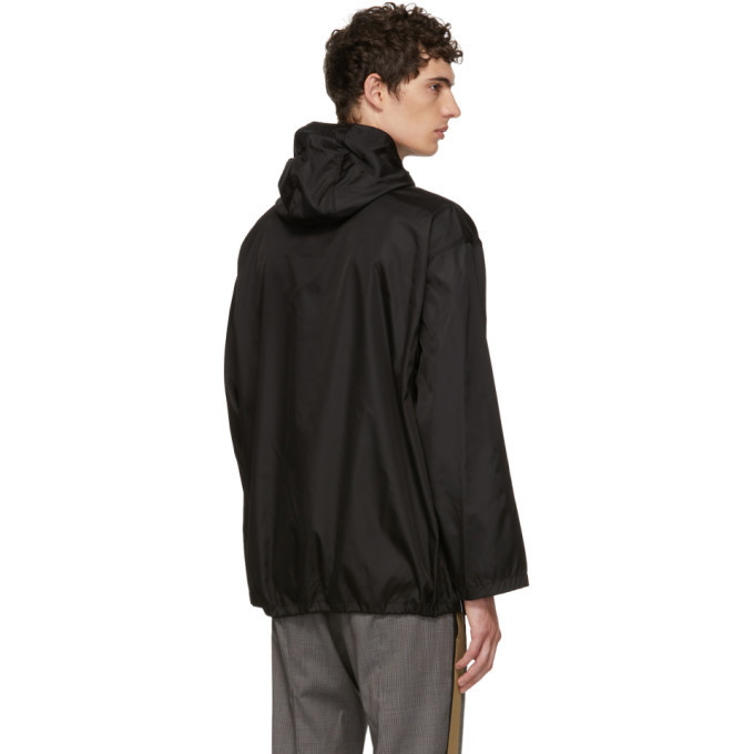 Prada Black Half-Zip Hooded Jacket Prada