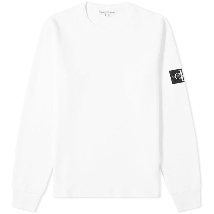 Photo: Calvin Klein Long Sleeve Monogram Badge Tee