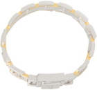 Wooyoungmi SSENSE Exclusive Silver & Gold Square Chain Bracelet