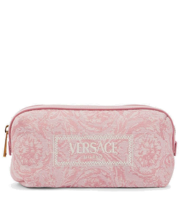 Photo: Versace Barocco jacquard makeup bag