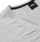 Hugo Boss - Logo-Print Stretch-Modal T-Shirt - Gray