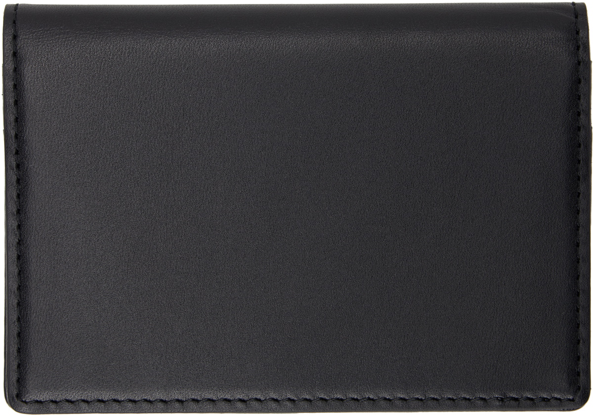 YOHJI YAMAMOTO Black Leather Card Holder