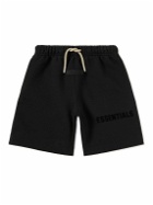 Fear of God Essentials Kids - Cotton-Blend Jersey Shorts - Black