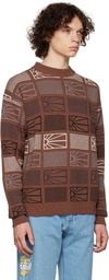 Rassvet Brown Jacquard Sweater