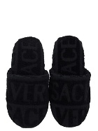 Versace Home All Over Logo Slippers