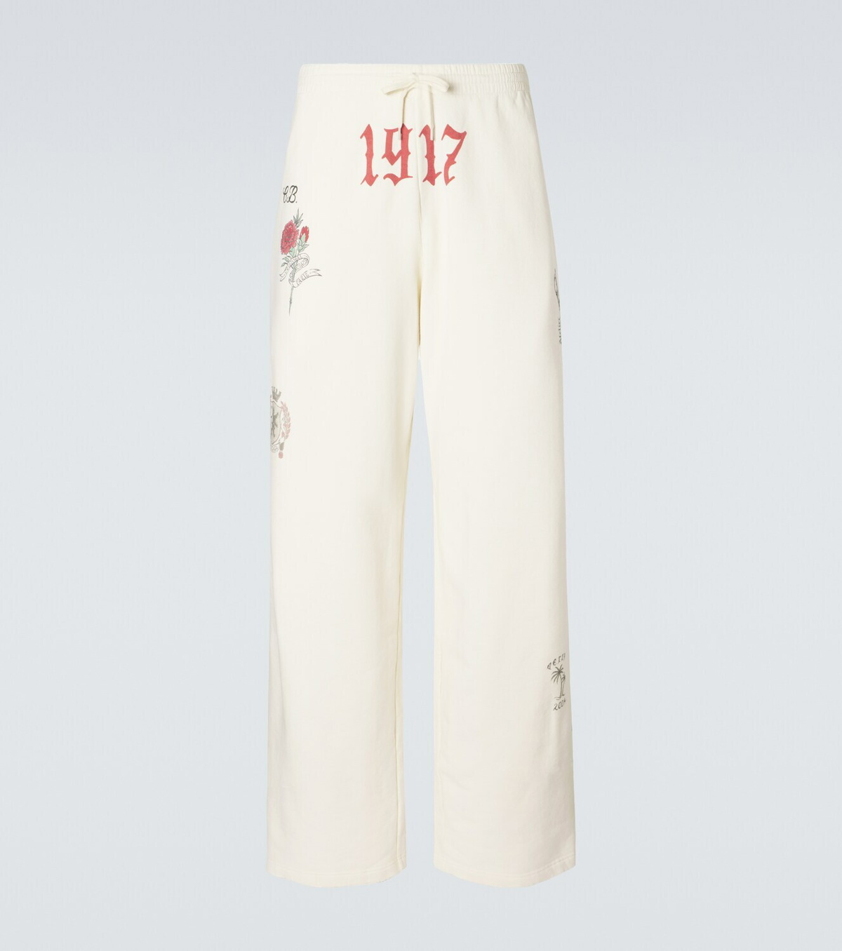 Balenciaga Printed cotton fleece sweatpants