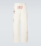 Balenciaga Printed cotton fleece sweatpants