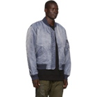 John Elliott Blue Nicasio Bogota Bomber Jacket