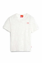 Diesel T-shirt in all-over devoré jersey - T-Shirts - Unisex - White