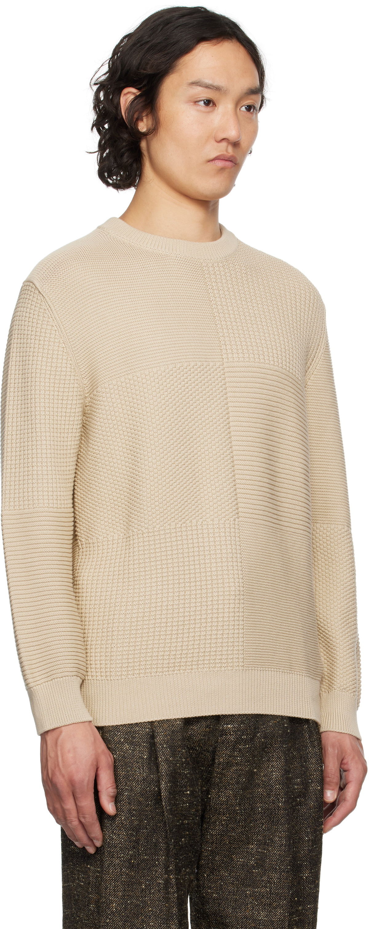PS by Paul Smith Beige Organic Cotton Sweater