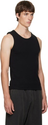 Entire Studios Black Rib Tank Top