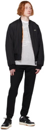 Lacoste Black Patch Reversible Bomber Jacket