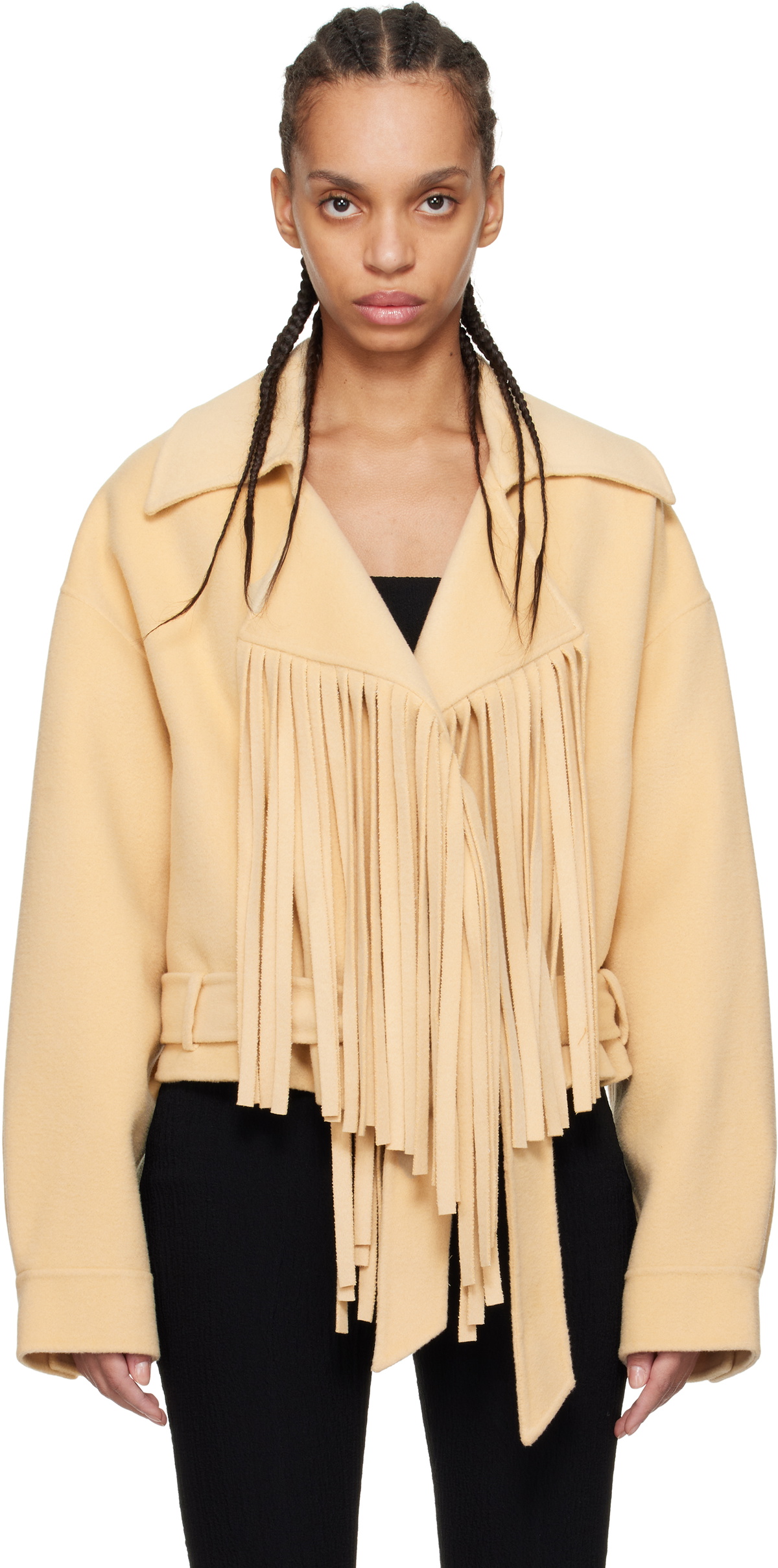 Nanushka Beige Knitted main image 1
