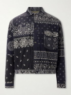 KAPITAL - Reversible Bandana-Print Cotton-Flannel Jacket - Black