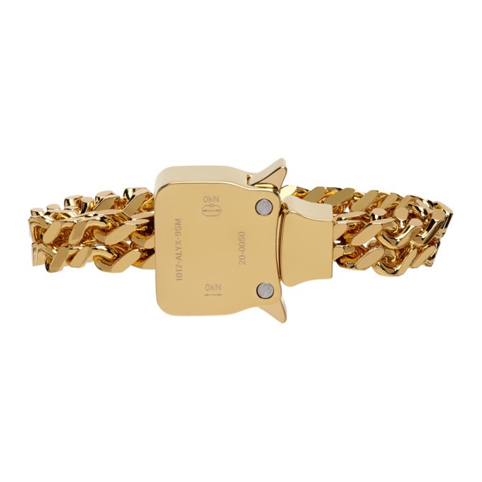 Photo: 1017 ALYX 9SM Gold Mini Cubix Bracelet